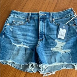 Distressed Jean Shorts